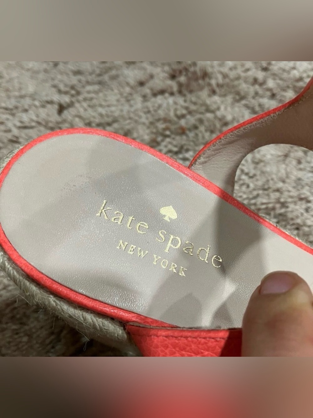 Kate Spade Tarin' Platform Espadrille Wedge Sandal * Size 10 - Picture 4 of 16